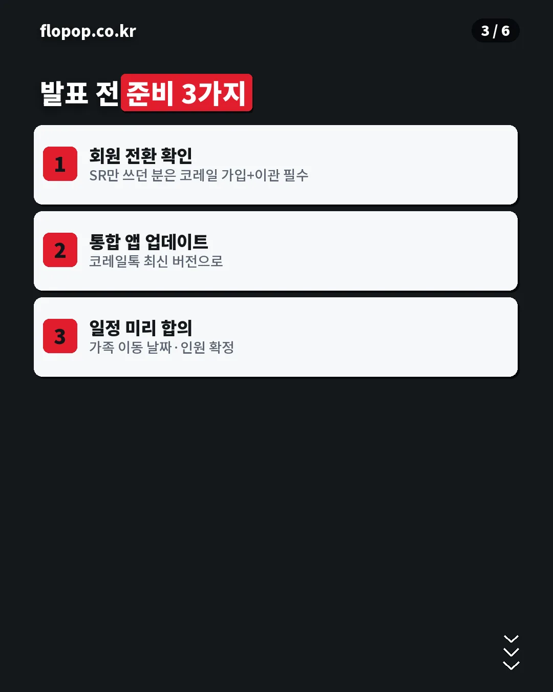 추석 예매 발표 전 준비 체크리스트