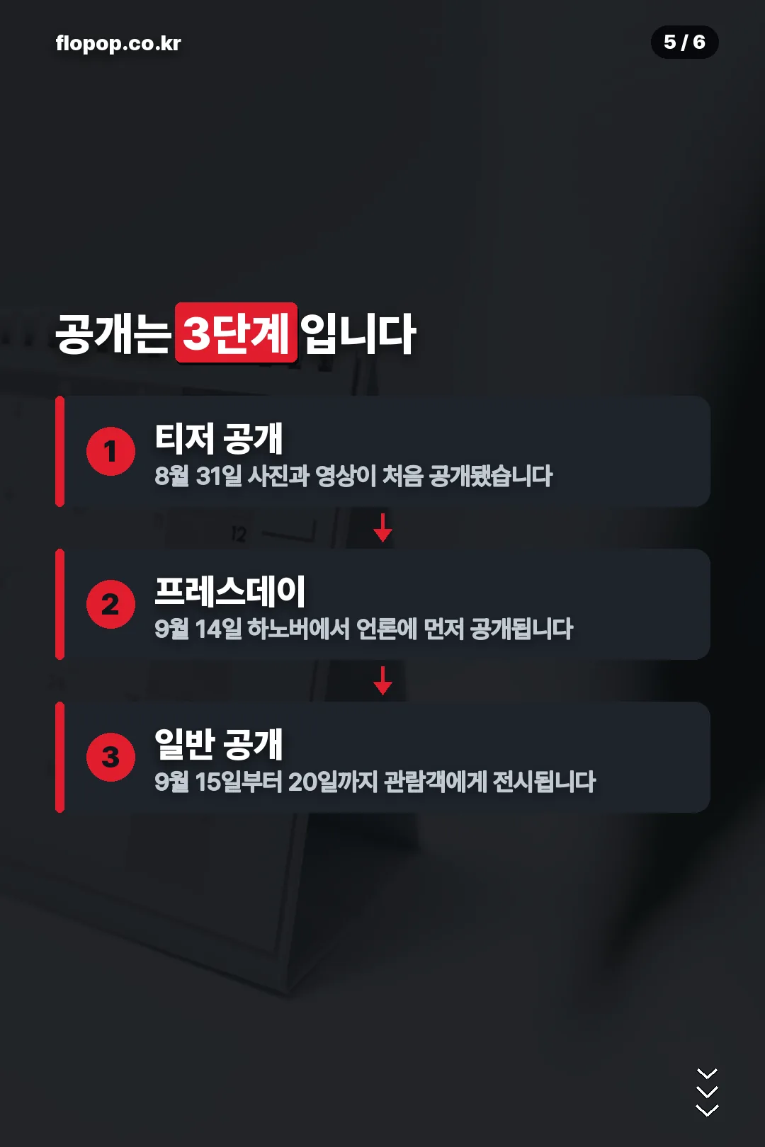 공개 일정 3단계