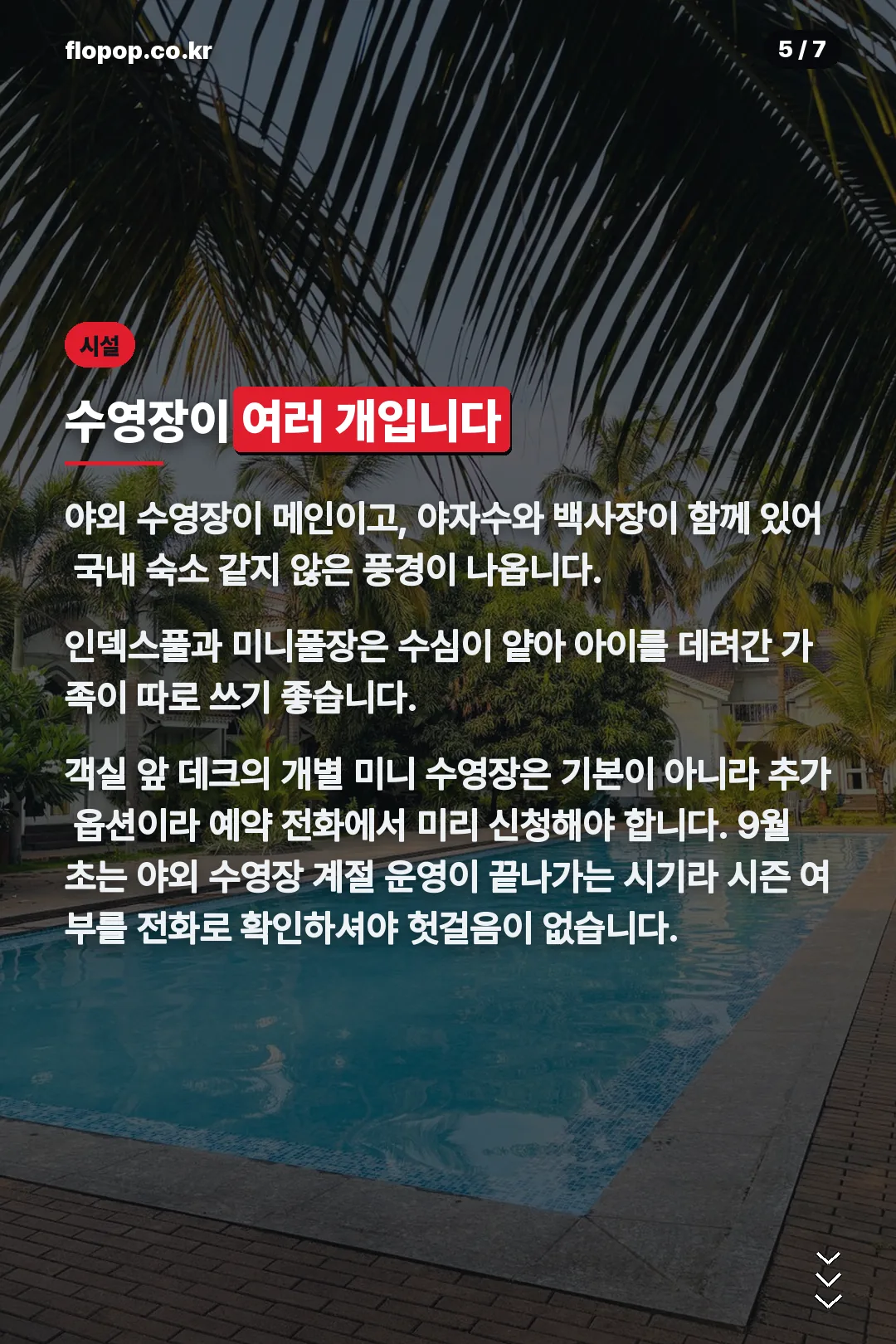 수영장 구성